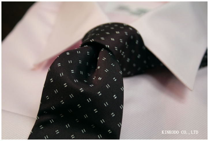ピンクのシャツに合うブラウンのネクタイ。Diorのスリムタイ - オーダーシャツ専門店 金沢 金港堂 オーナーのブログ