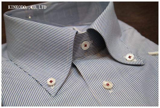 オーダーシャツのボタン付け糸とボタンホール糸