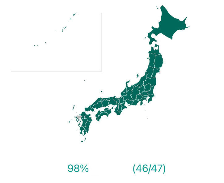 オーダーシャツ全国マップ