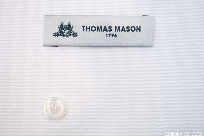 NO-７１７　しっかりとした織りのピンオックス白　トーマスメイソン80/2×38/3　綿１００％